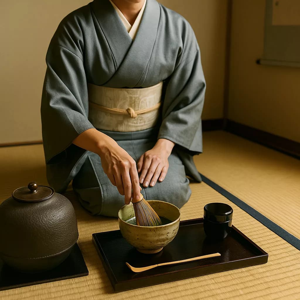 Illustration de l'article : Le Rituel du Thé au Japon : Histoire et Tradition